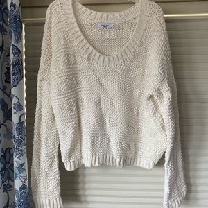 CJLA White Cropped Sweater!